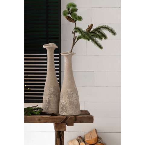 J-Line Vaas Antiek Keramiek Naturel Small
