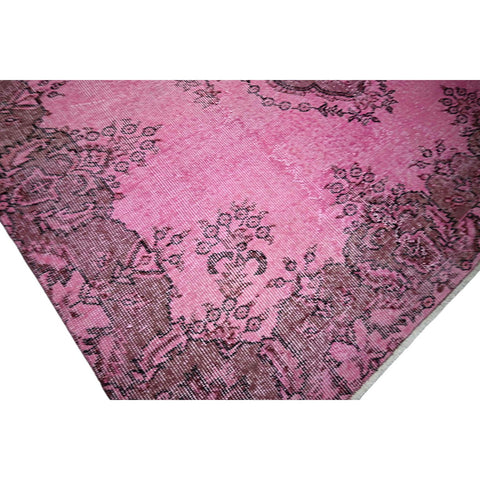 Roze vintage vloerkleed - 257x170 cm - HANDGEMAAKT