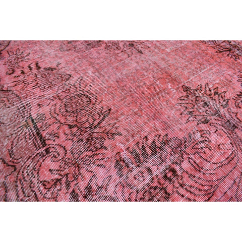 Roze vintage vloerkleed - 278x168 cm - HANDGEMAAKT