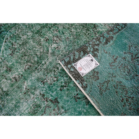 Turquoise vintage vloerkleed - 185x110 cm - HANDGEMAAKT