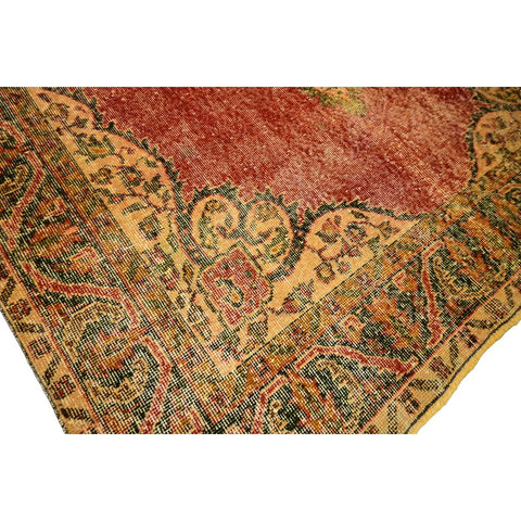 Rood vintage vloerkleed - 273x168 cm - HANDGEMAAKT