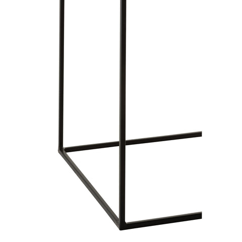 J-Line bijzettafel Oxidize - aluminium/ijzer - zwart/groen