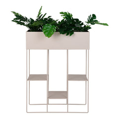 Rabo Plantenbak - Plantenbak, staal, 3 planken, zand, 25x60x80 cm