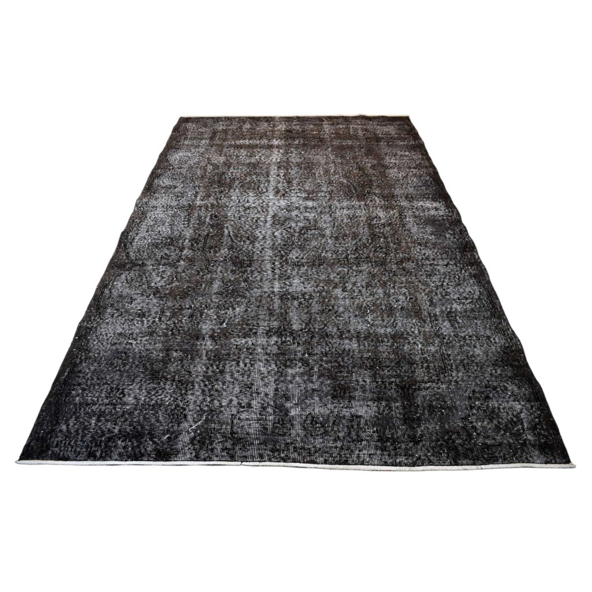 Zwart vintage vloerkleed - 260x162 cm - HANDGEMAAKT - HANDGEMAAKT