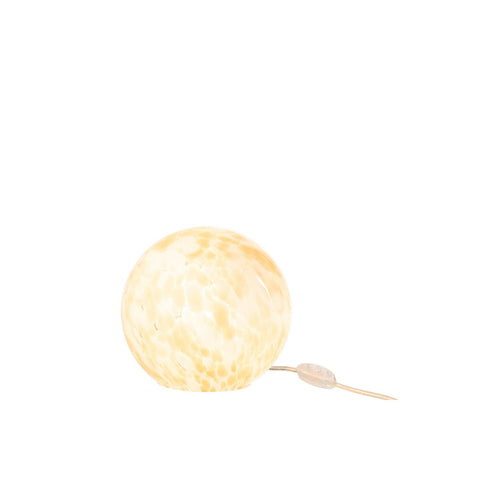 J-Line lamp Melissa Rond - glas - beige - small