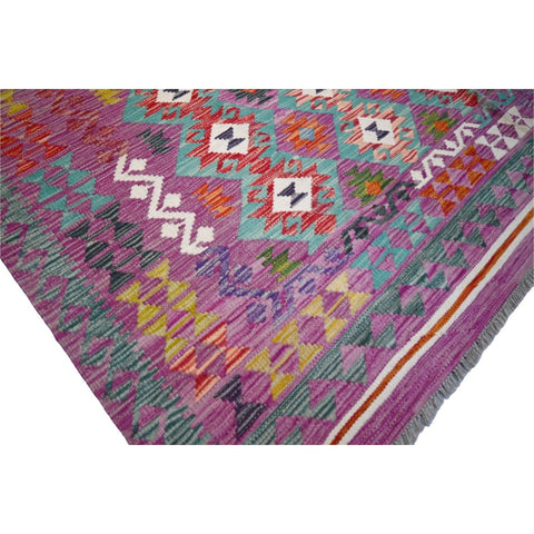 Kleurrijke kelim - 300x205 cm - HANDGEMAAKT