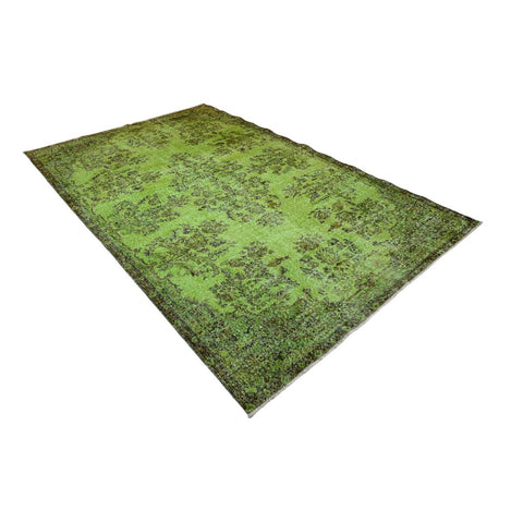 Groen vintage vloerkleed - 298x190 cm - HANDGEMAAKT
