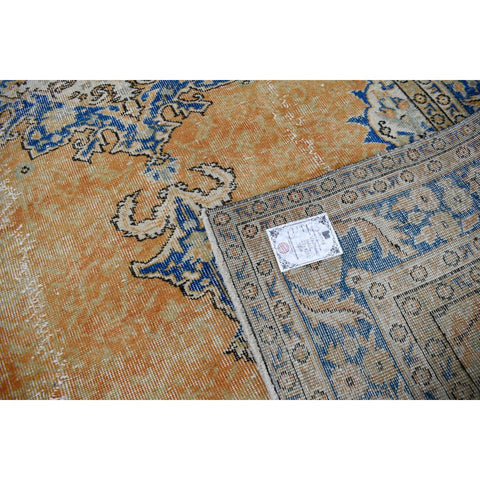 Vintage vloerkleed oranje - 274x172 cm - HANDGEMAAKT