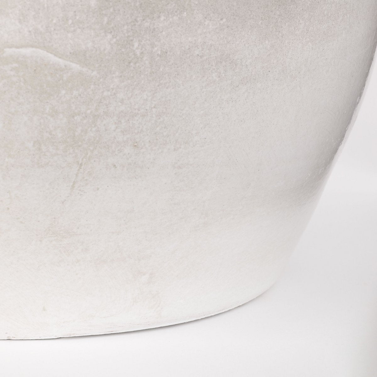 Lester Bloempot - H35 x Ø38 cm - Terracotta - Lichtgrijs