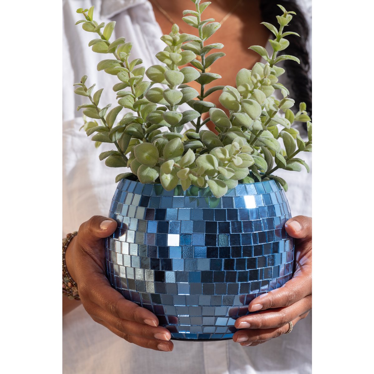Plantpot spiegelbol