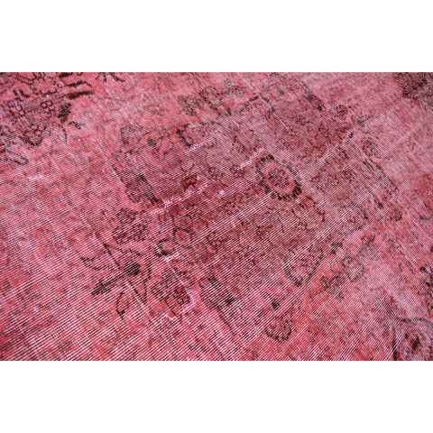 Roze vintage vloerkleed - 278x168 cm - HANDGEMAAKT