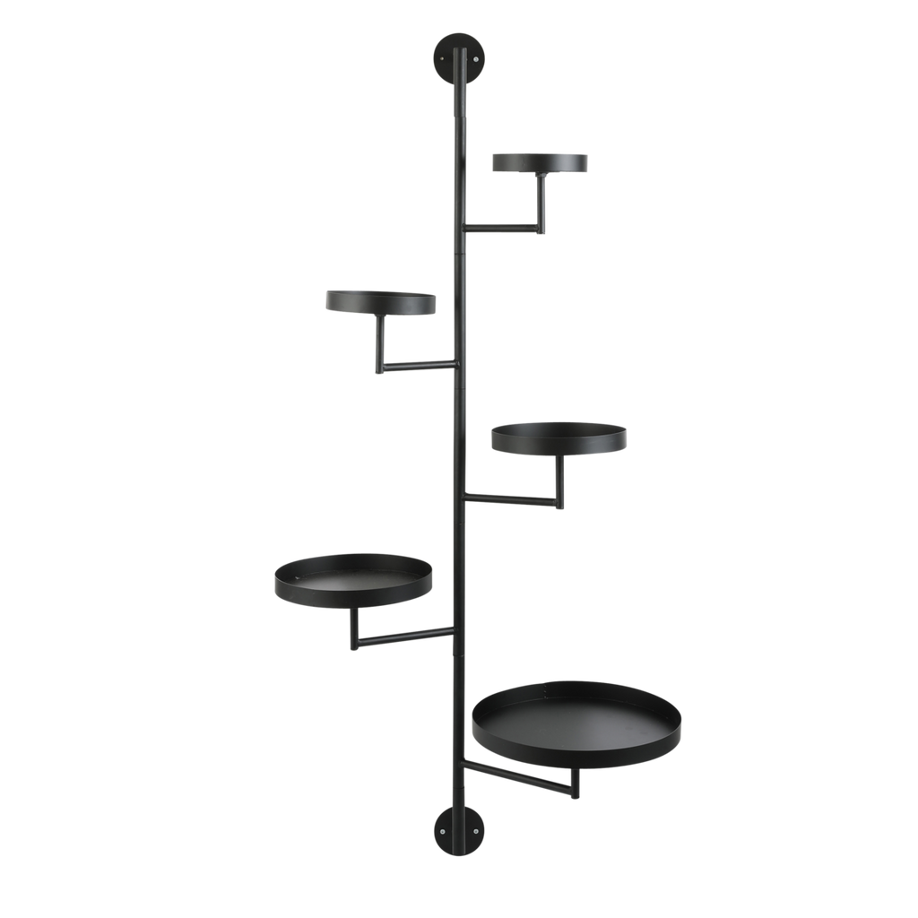 Perry Wandrek - L36 x B30 x H120 cm - Metaal - Zwart – Grandesign