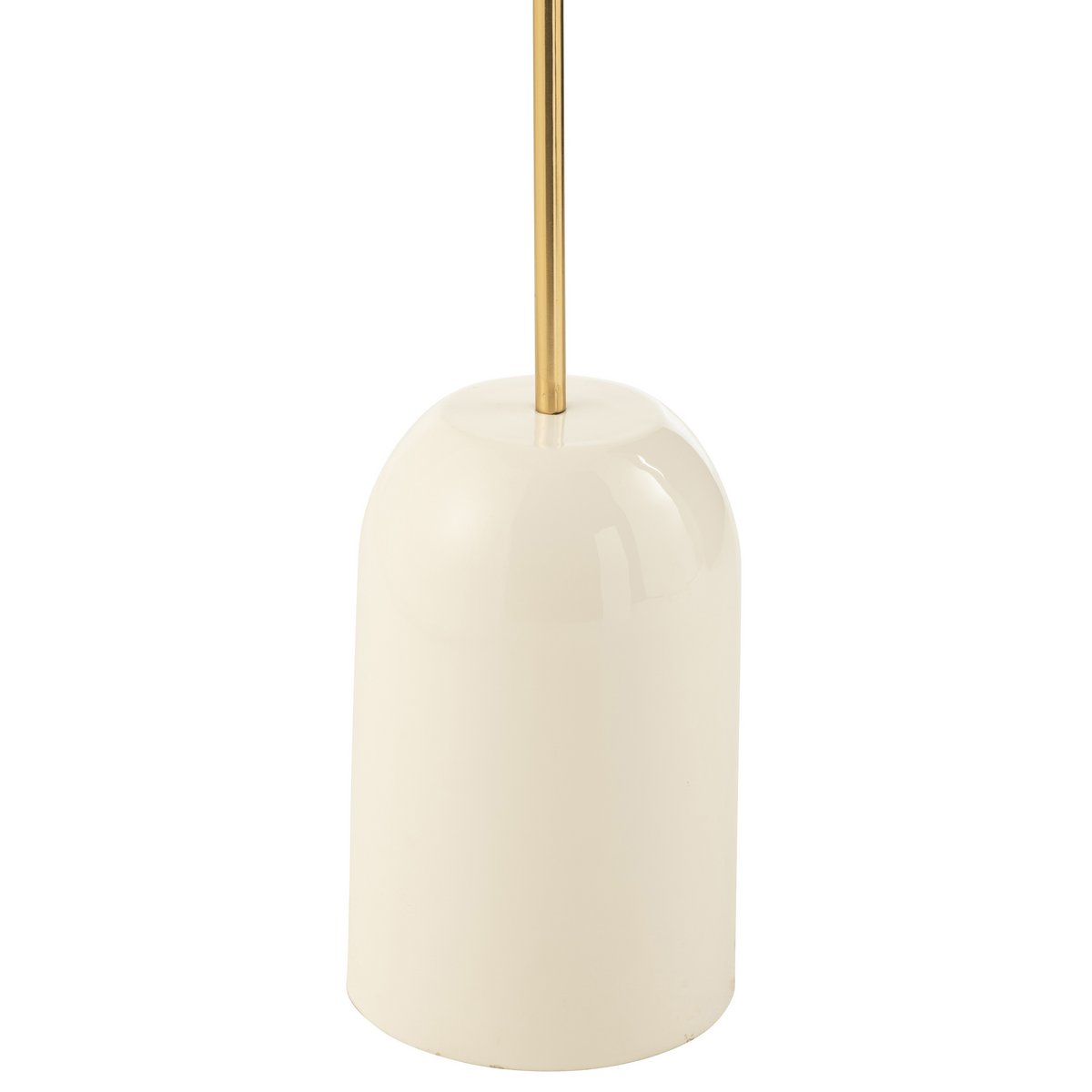 J-Line Bijzettafel Schijf Metaal Wit/Goud