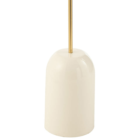 J-Line Bijzettafel Schijf Metaal Wit/Goud