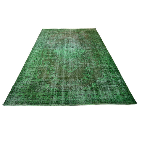Groen vintage vloerkleed - 270x180 cm - HANDGEMAAKT