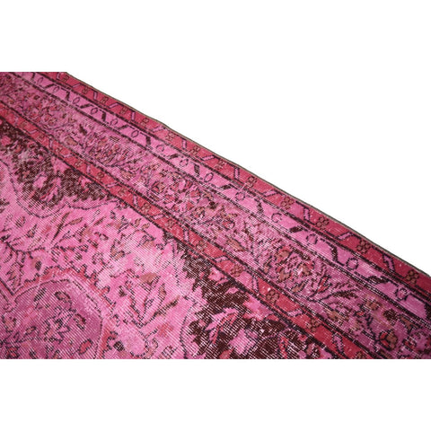 Roze vintage vloerkleed - 265x166 cm - HANDGEMAAKT