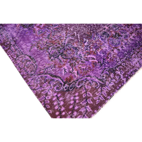 Paars vintage vloerkleed - 258x157 cm - HANDGEMAAKT