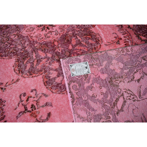 Roze vintage vloerkleed - 267x168 cm - HANDGEMAAKT