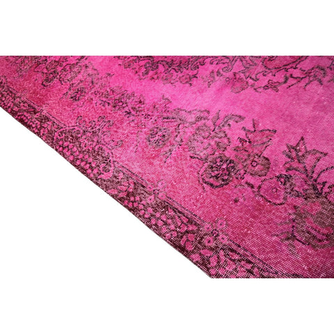 Roze vintage vloerkleed - 290x180 cm - HANDGEMAAKT