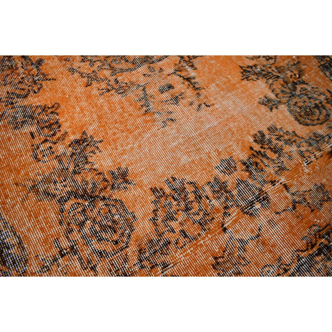 Oranje vintage vloerkleed - 218x112 cm - HANDGEMAAKT