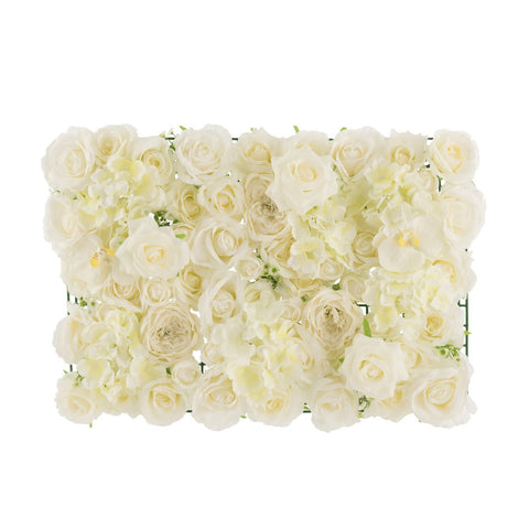 J-Line Paneel Bloemen Mix Plastiek Wit