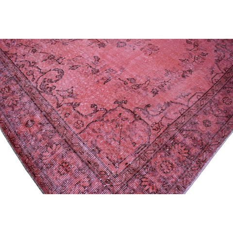 Roze vintage vloerkleed - 300x188 cm - HANDGEMAAKT