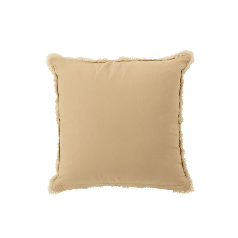J-Line kussen Cirkel Ibiza - katoen - wit/beige