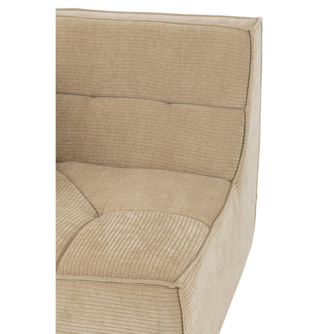 J-Line Hoekzetel Grid Populierenhout/Mousse Donker Beige