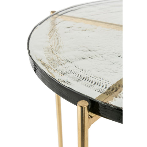 J-Line bijzettafel Obi - glas/ijzer