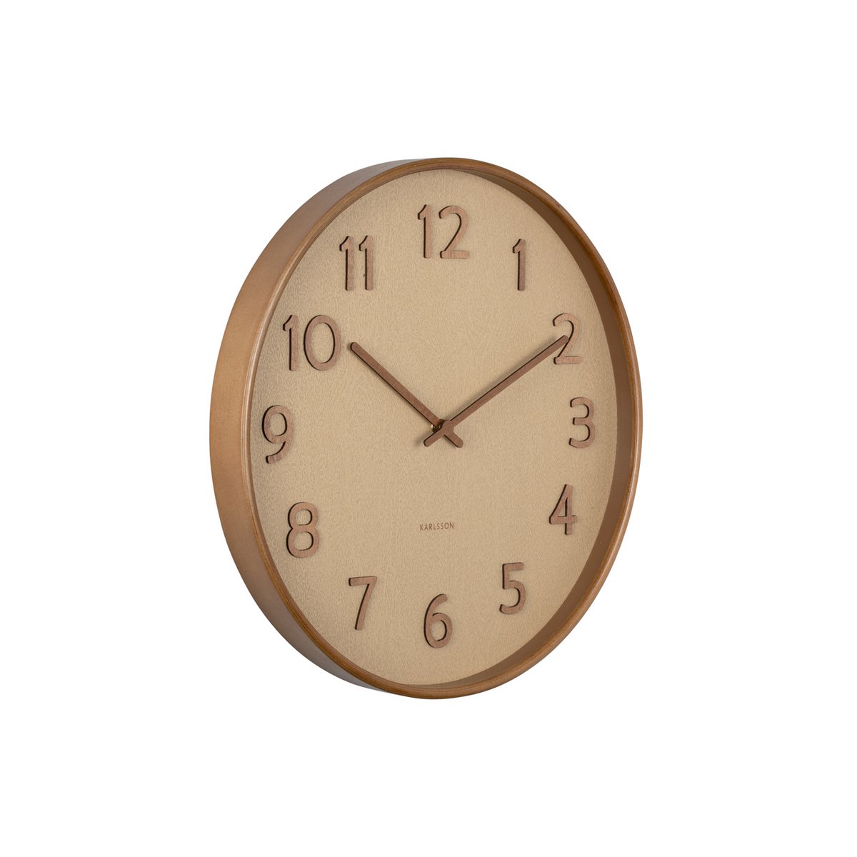 Wandklok puur houtnerf