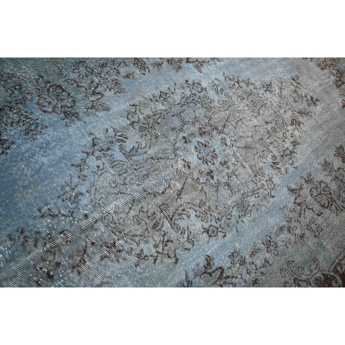 Blauw vintage vloerkleed - 274x152 cm - HANDGEMAAKT