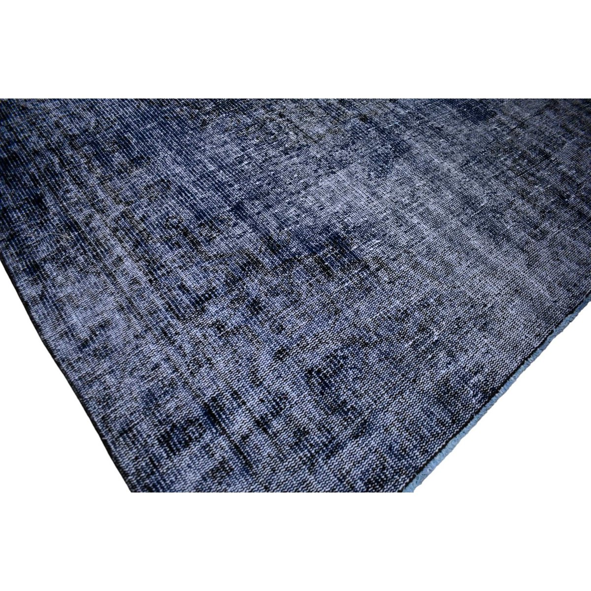 Blauw vintage vloerkleed - 267x156 cm - HANDGEMAAKT