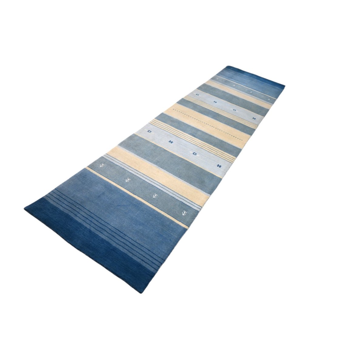 Gestreepte Gabbeh loper - 312x80 cm - HANDGEMAAKT