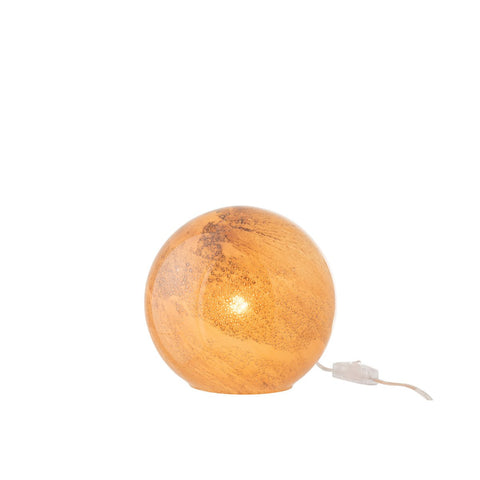 J-Line lamp Dany Rond - glas - bruin - small