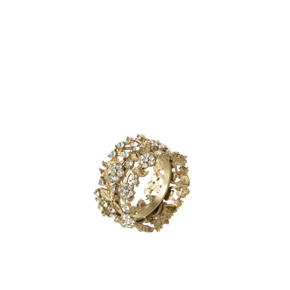 J-Line Breed servetring - metaal - goud