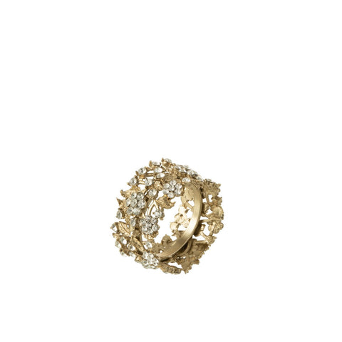 J-Line Breed servetring - metaal - goud
