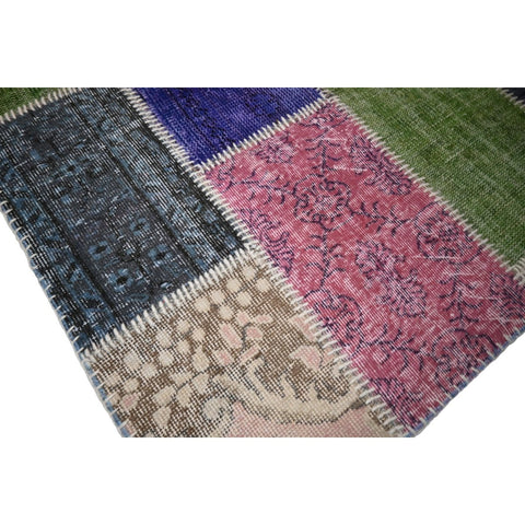 Patchwork vloerkleed - 178x118 cm - HANDGEMAAKT
