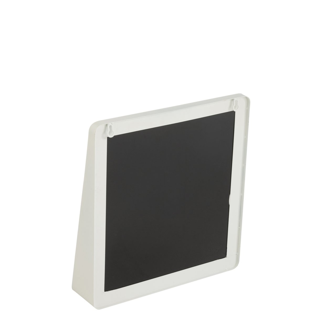 J-Line Wandspiegel Vierkant Metaal/Glas Wit