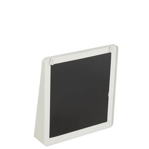 J-Line Wandspiegel Vierkant Metaal/Glas Wit