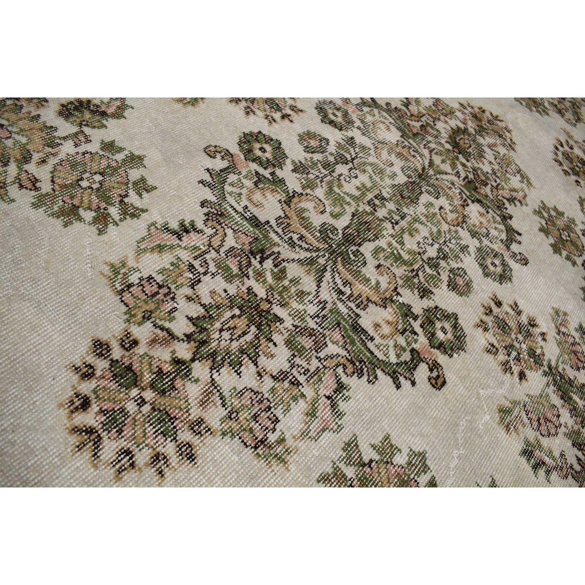 Beige vintage vloerkleed - 281x165 cm - HANDGEMAAKT