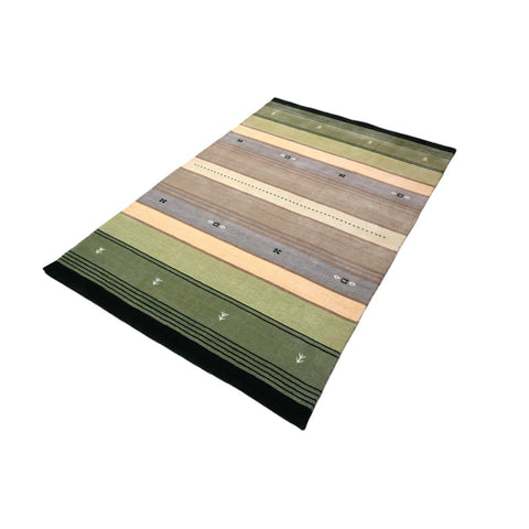Gestreept Gabbeh vloerkleed - 180x120 cm - HANDGEMAAKT