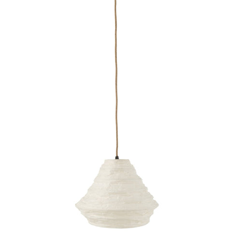 J-Line hanglamp Nest Raffia - rotan - wit