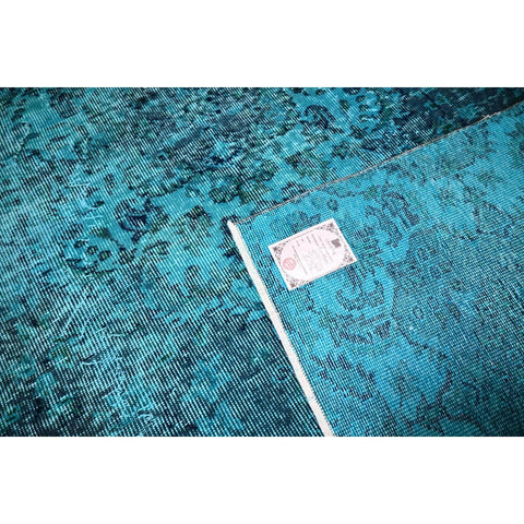 Blauw vintage vloerkleed - 262x168 cm - HANDGEMAAKT