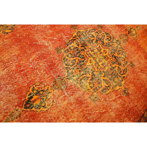 Oranje vintage vloerkleed - 258x150 cm - HANDGEMAAKT