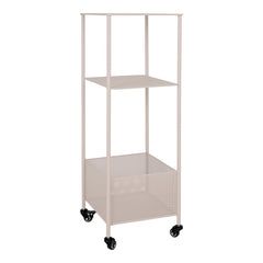 Torres Metal Cart - Metalen kar, staal, zand, 3 planken, 35x35x100 cm
