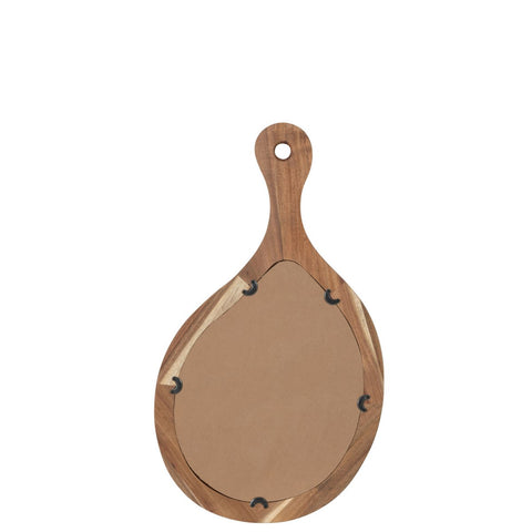 J-Line spiegel Palette - hout/glas - naturel - small