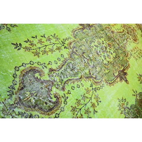 Groen vintage vloerkleed - 290x170 cm - HANDGEMAAKT