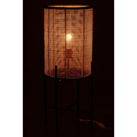 J-Line lamp Staand - hout - metaal - naturel