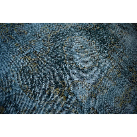 Blauw vintage vloerkleed - 302x185 cm - HANDGEMAAKT