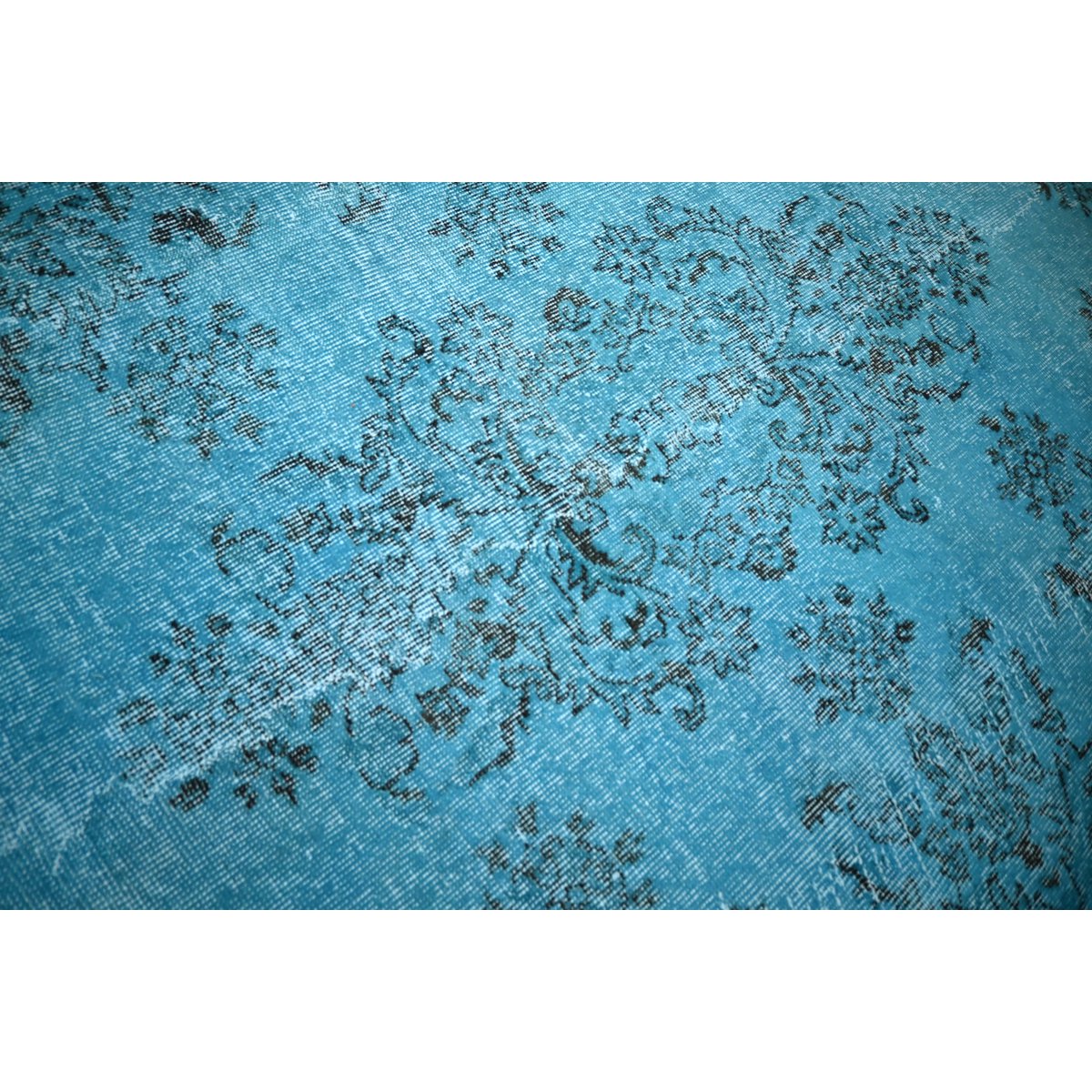 Blauw vintage vloerkleed - 276x170 cm - HANDGEMAAKT